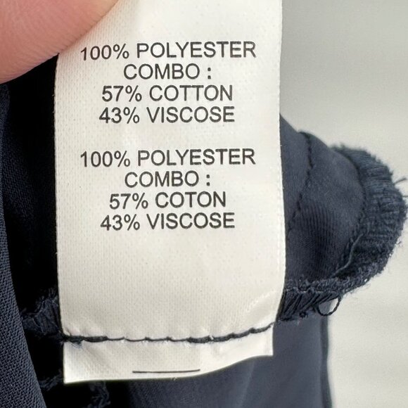 Ramy Brook Lylah Ruffle Hem Midi Dress XS Navy Blue Sleeveless Tie Waist - Picture 7 of 9